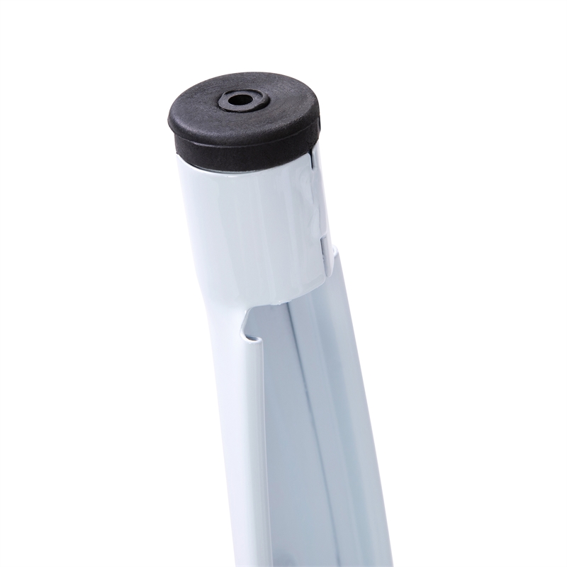 18 Inch Table Height Indoor Stackable Metal Dining Stool in White-Set of 4