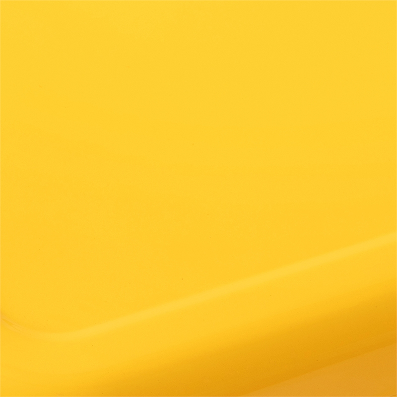 18 Inch Table Height Indoor Stackable Metal Dining Stool in Yellow-Set of 4