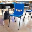 Ergonomic Heavy-Duty Flex Comfort Classroom Stack Chair in Navy