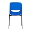 Ergonomic Heavy-Duty Flex Comfort Classroom Stack Chair in Navy
