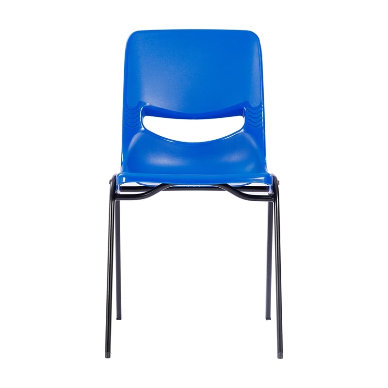 Ergonomic Heavy-Duty Flex Comfort Classroom Stack Chair in Navy