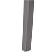 Commercial All-Weather Gray Resin Patio Stack Chair with Contoured Backrest