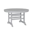Commercial All Weather Adirondack Table and 4 Chairs with Cupholders in Gray