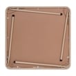 5 Piece Tan Folding Card Table and Chair Set with Upholstered Table Top