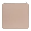 5 Piece Tan Folding Card Table and Chair Set with Upholstered Table Top