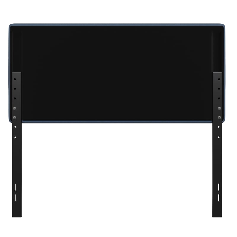 Universal Fit Tufted Upholstered Full Headboard in Blue Fabric