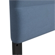 Universal Fit Tufted Upholstered King Headboard in Blue Fabric