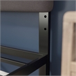 Universal Fit Tufted Upholstered Full Headboard in Gray Fabric