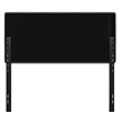 Universal Fit Tufted Upholstered Full Headboard in Gray Fabric