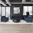 Reception Hospitality Set in Navy with Clean Line Stitched Frame