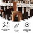 All-Weather Bar Height Stool with Poly Resin Seat - Orange/Teak