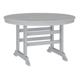 Commercial Grade Indoor-Outdoor 48&quot Round Adirondack Style Table in Black