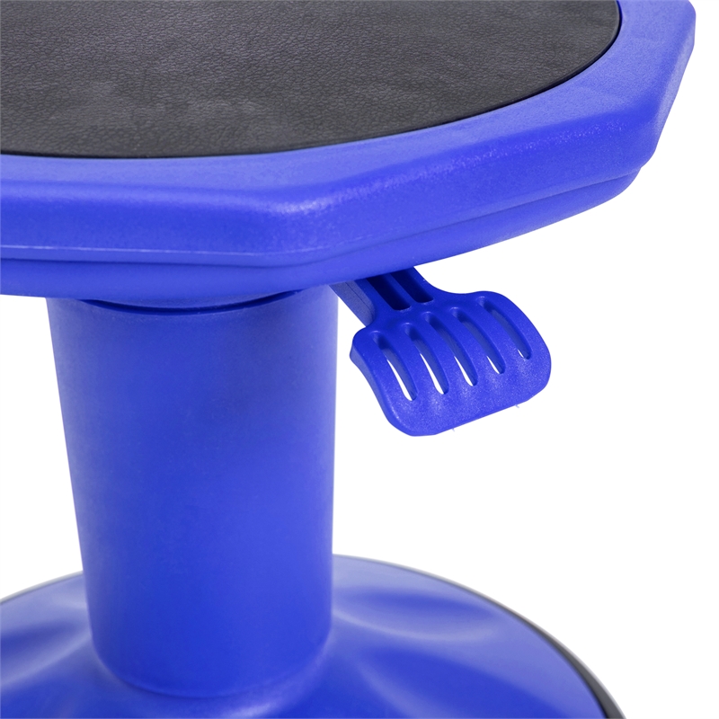 Kids Adjustable Height Active Learning Stool for Classroom and Home in Blue