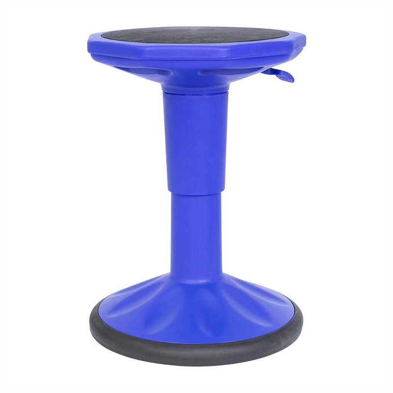 Kids Adjustable Height Active Learning Stool for Classroom and Home in Blue