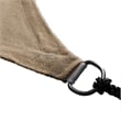 Weather Resistant 20' Rectangle Sun Shade Canopy with Included Nylon Ropes-Sand