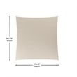 Weather Resistant 20' Rectangle Sun Shade Canopy with Included Nylon Ropes-Sand