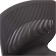 Commercial Grade 770 LB. Capacity Plastic Stack Chair with Lumbar Support-Gray