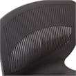 Commercial Grade 770 LB. Capacity Plastic Stack Chair with Lumbar Support-Gray