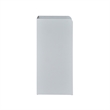 Wood Tray Top Receptacle in Gray - Commercial Grade Push Door Trash Can