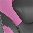 Office Gaming Chair with Skater Wheels & Flip Up Arms - Pink LeatherSoft
