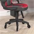 Office Gaming Chair with Skater Wheels & Flip Up Arms - Red LeatherSoft