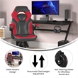 Office Gaming Chair with Skater Wheels & Flip Up Arms - Red LeatherSoft
