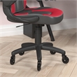 Office Gaming Chair with Skater Wheels & Flip Up Arms - Red LeatherSoft