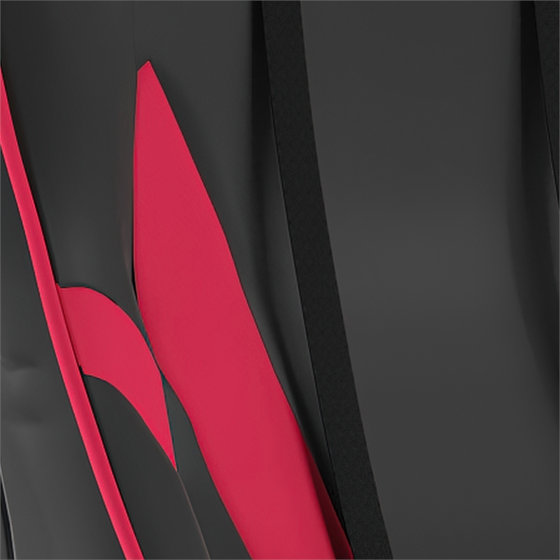 Gaming Chair with Roller Wheels Reclining Arms Footrest-Red LeatherSoft