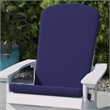 Set of 2 All-Weather High Back Adirondack Chair Cushions in Blue