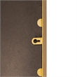 Large Rectangular Accent Mirror with 2 Inch Deep Iron Frame in Gold - 48