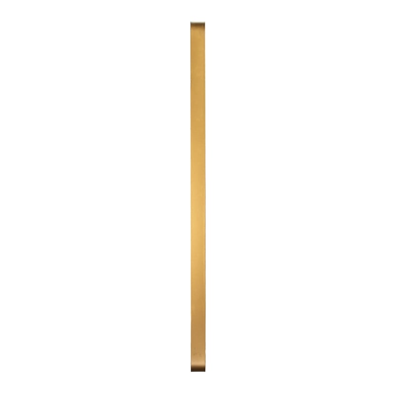 Large Rectangular Accent Mirror with 2 Inch Deep Iron Frame in Gold - 48