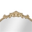 Arched Wall Mirror with Metal Frame with Baroque Detail in Gold - 29