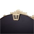 Arched Wall Mirror with Metal Frame with Baroque Detail in Gold - 29