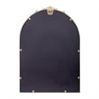 Arched Wall Mirror with Metal Frame with Baroque Detail in Gold - 29