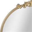 Arched Wall Mirror with Metal Frame with Baroque Detail in Gold - 29