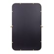 Metal Pivot Wall Mirror with Tilt Feature Slim Style Frame in Gold - 35