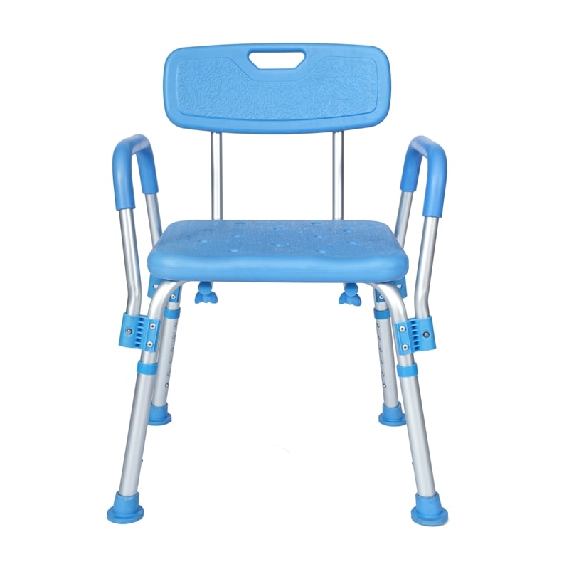 Adjustable Bath & Shower Chair with Depth Adjustable Back - Blue