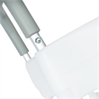 Locking Elevated Toilet Seat Riser with Adjustable Height Arms in White