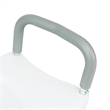 Locking Elevated Toilet Seat Riser with Adjustable Height Arms in White