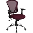 Flash Furniture Mid Back Mesh Office Chair with Chrome Finished Base