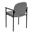 Flash Furniture Stackable Side Guest Chair in Gray