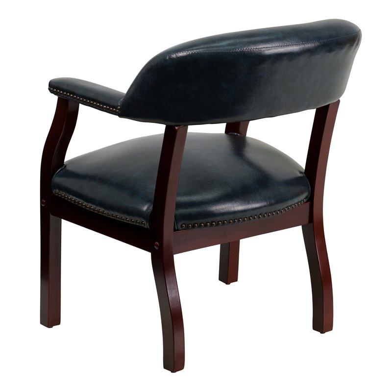 Flash Furniture Luxurious Conference Guest Chair in Navy
