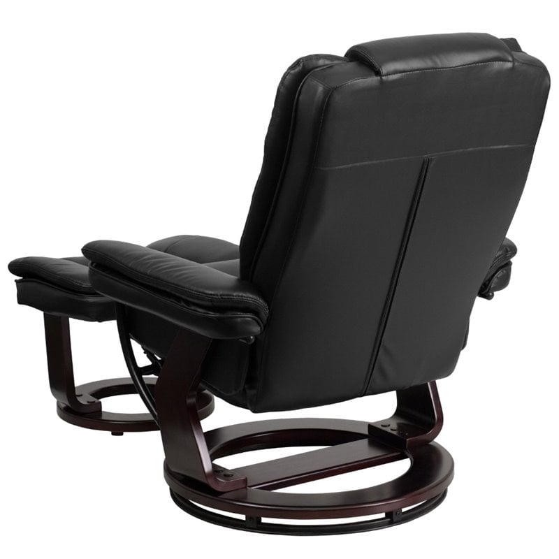 Flash Furniture Leather Recliner in Black