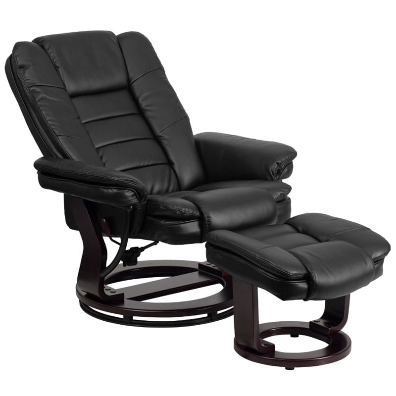 Flash Furniture Leather Recliner in Black
