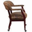 Flash Furniture Bomber Jacket Conference Guest Chair in Brown