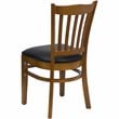 Flash Furniture Hercules Series Dining Chair in Cherry with Black Seat