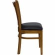 Flash Furniture Hercules Series Dining Chair in Cherry with Black Seat