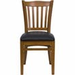 Flash Furniture Hercules Series Dining Chair in Cherry with Black Seat