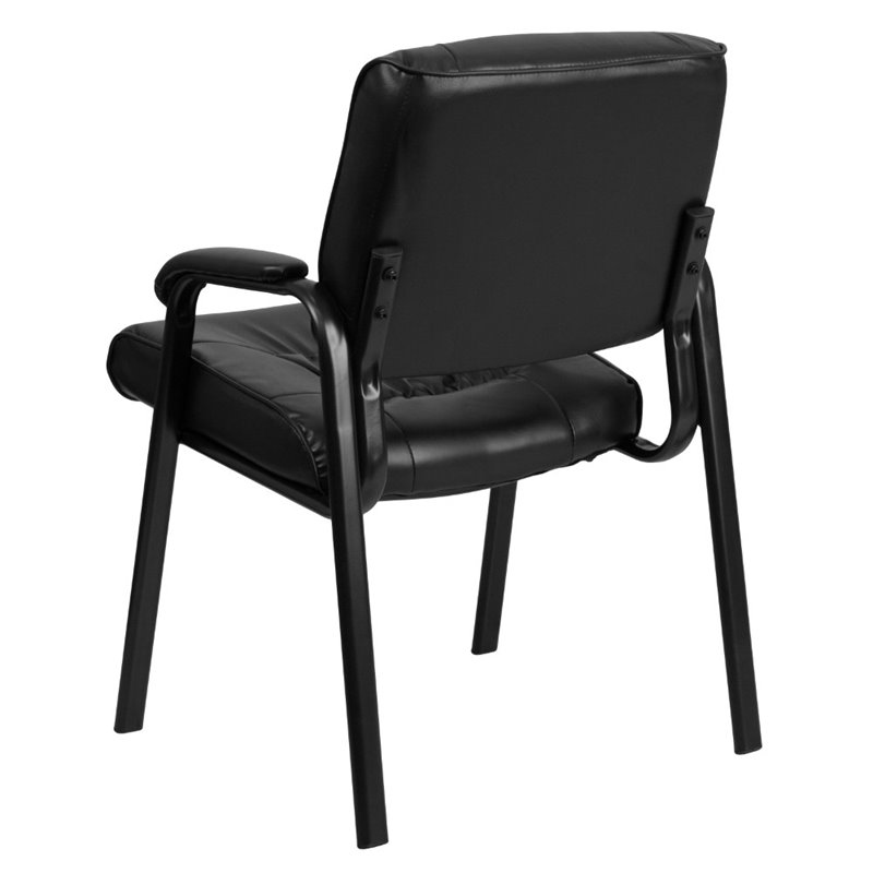 Flash Furniture Reception Guest Chair in Black