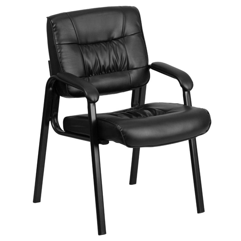 Flash Furniture Reception Guest Chair in Black